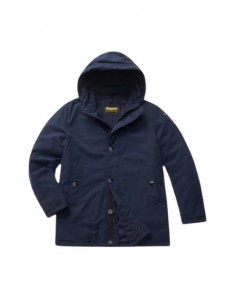 PARKA BLAUER CON CAPPUCCIO...